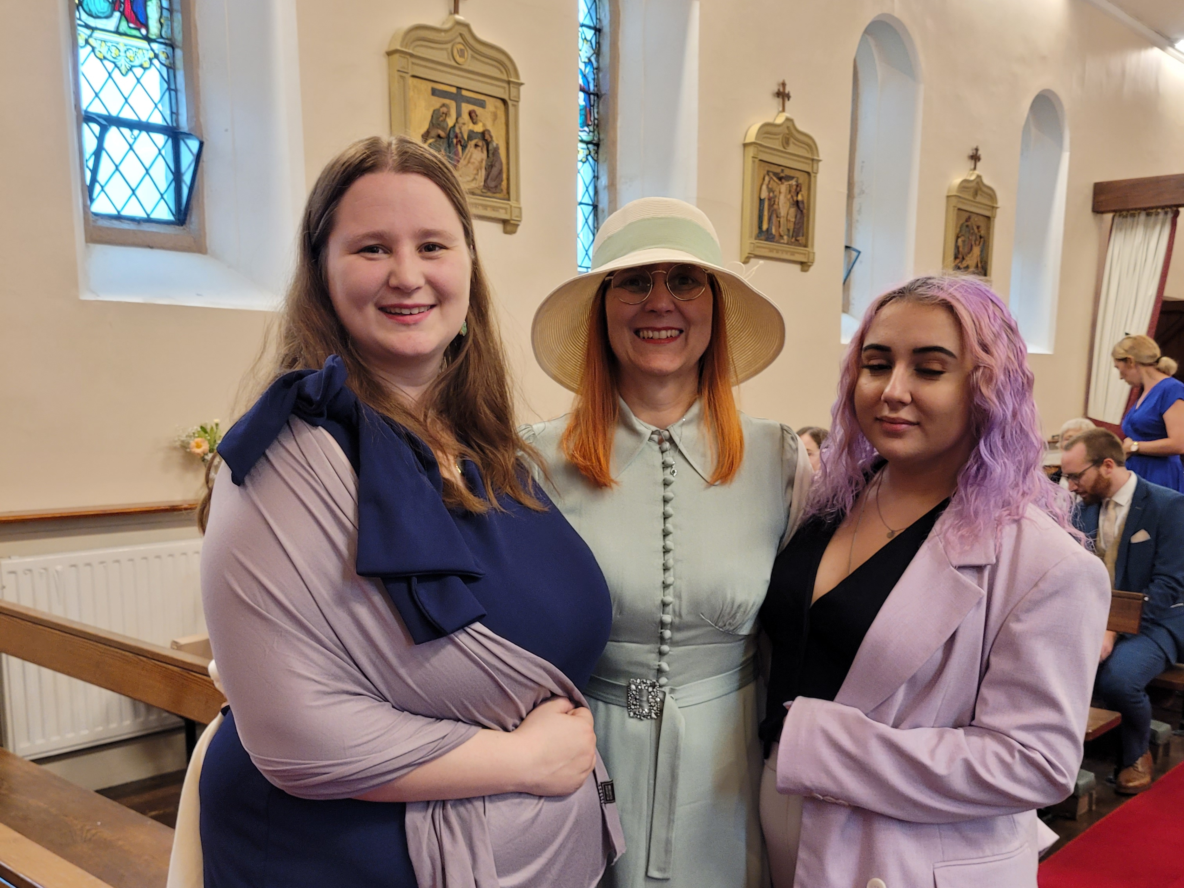 Louisa Waters with her daughters Arwen and Nathalie