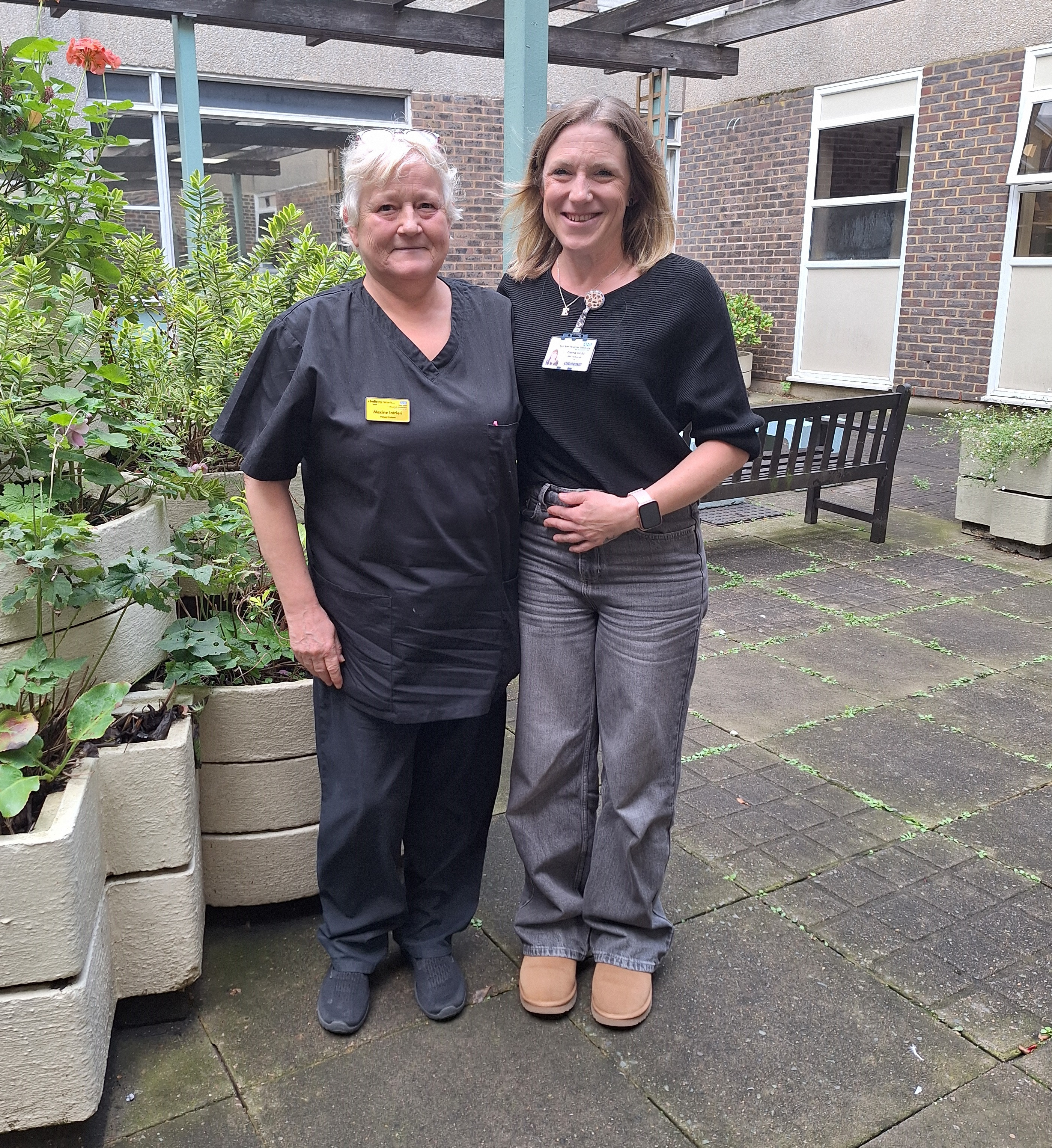 Patient liaison officers Emma Dodd and Maxine Intrieri