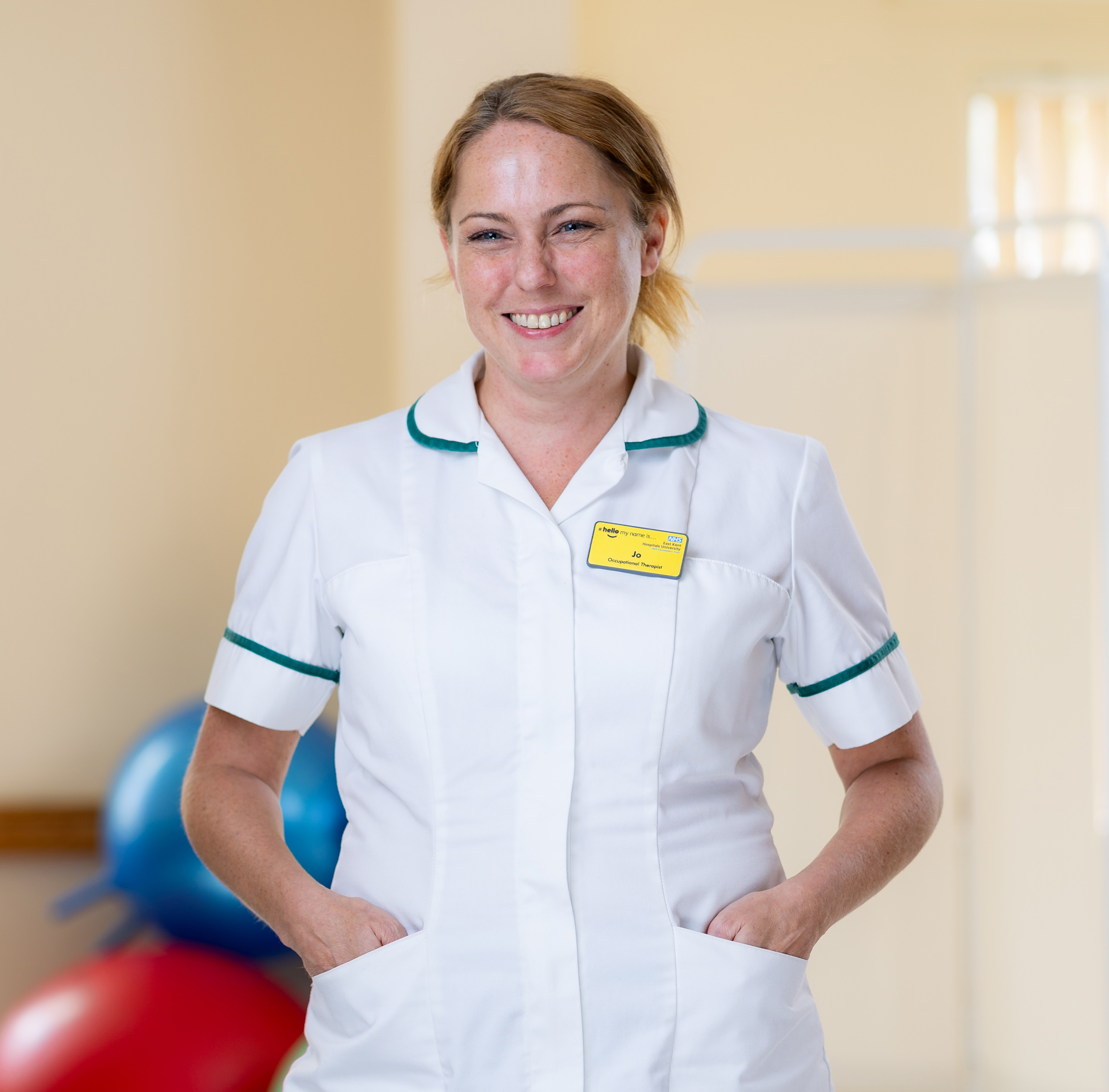 Jo Hill in her uniform, smiling