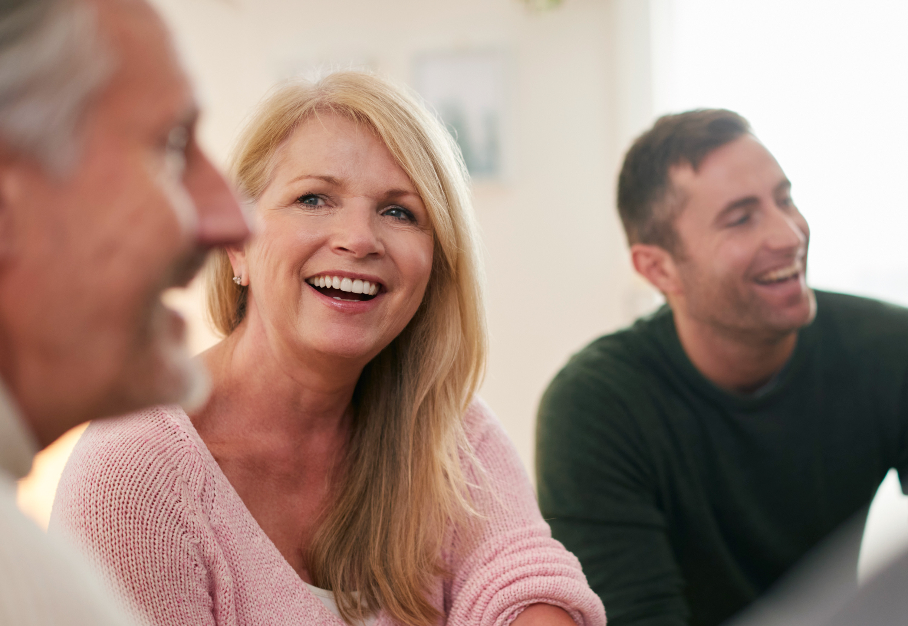 People talking at a meeting